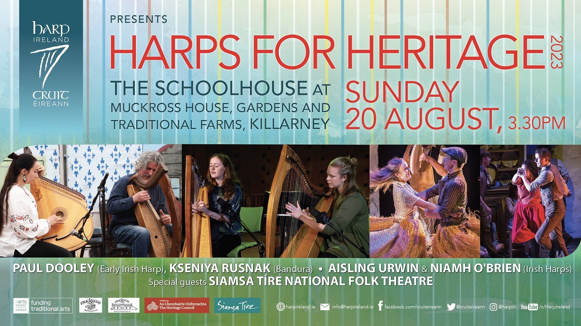 HARPS FOR HERITAGE 2023 Muckross Schoolhouse, Killarney Harp Ireland