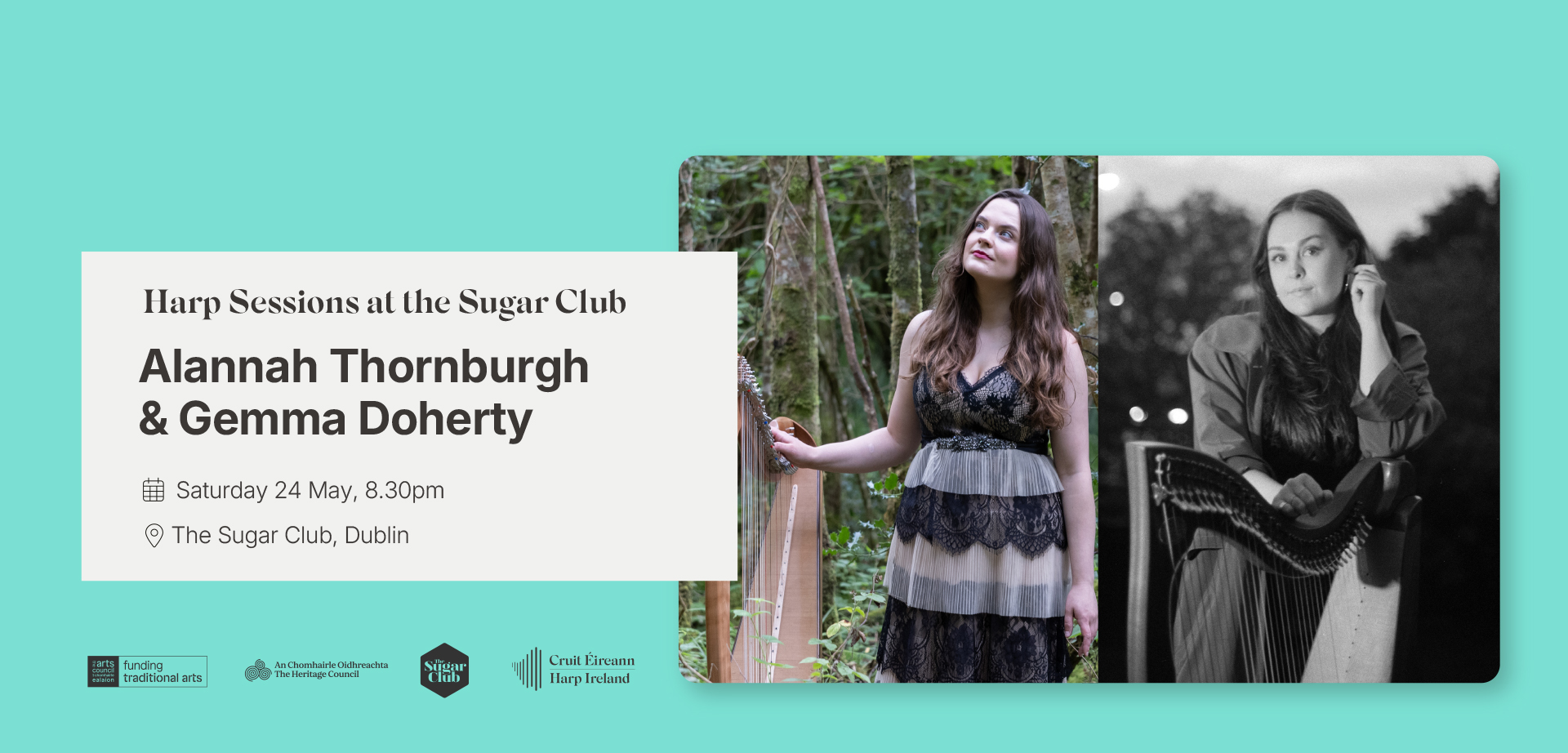Harp Sessions at the Sugar Club | Alannah Thornburgh & Gemma Doherty